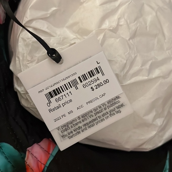 FINAL DROP / SALE!!! Moschino unisex floral print logo bucket hat NWT - Picture 6 of 6